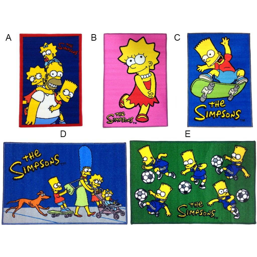 日本進口simpsons 霸子荷馬美枝花枝辛普森家庭室內地墊 止滑 吸水 溫暖 蝦皮購物