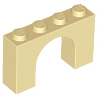 Lego 樂高 米色 沙色 拱型磚 Brick Arch 1x4x2 6031057 4840 7573 6182