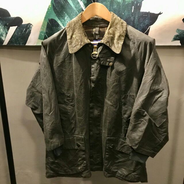 Barbour油布外套 油布大衣 夾克 英國製造 防風防水 Bedale 古着 古著 二手美品 海軍藍色fuku 蝦皮購物