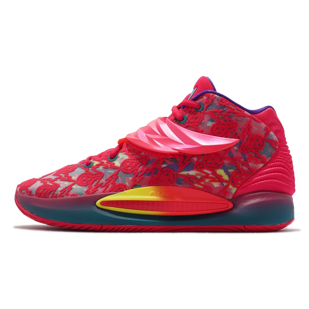 Nike 籃球鞋 KD14 EP Ron English 紅 黃 藍 Durant 男鞋【ACS】 DO6902-600