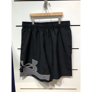 UNDER ARMOUR Woven Graphic 短褲 運動褲 透氣 點陣LOGO 黑色 1361434-001