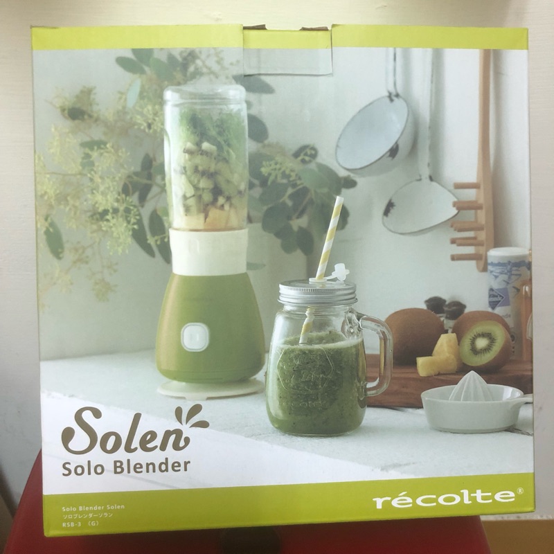 Recolte solen果汁機 蘋果綠 日本設計 附食譜 說明書 內容物有9種配套 全新