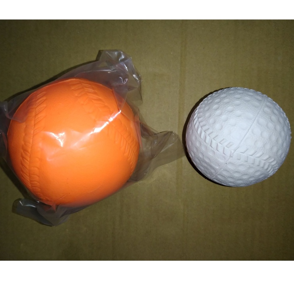 樂樂棒球(大) 88mm // 白色海綿棒球(一般棒球大小)