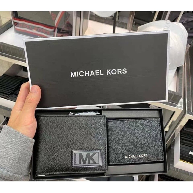 MK 男皮夾禮盒🎁 錢包+名片卡夾