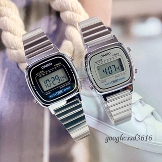 【casio復古造型電子錶+鏡面貼膜】 輕巧精緻 超熱賣 保證是臺灣卡西歐代理公司貨附保固卡LA670WA-7
