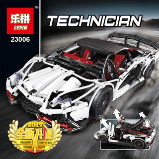 (第三方積木) 樂拼23006 正品科技MOC系列藍寶堅尼 毒藥跑車