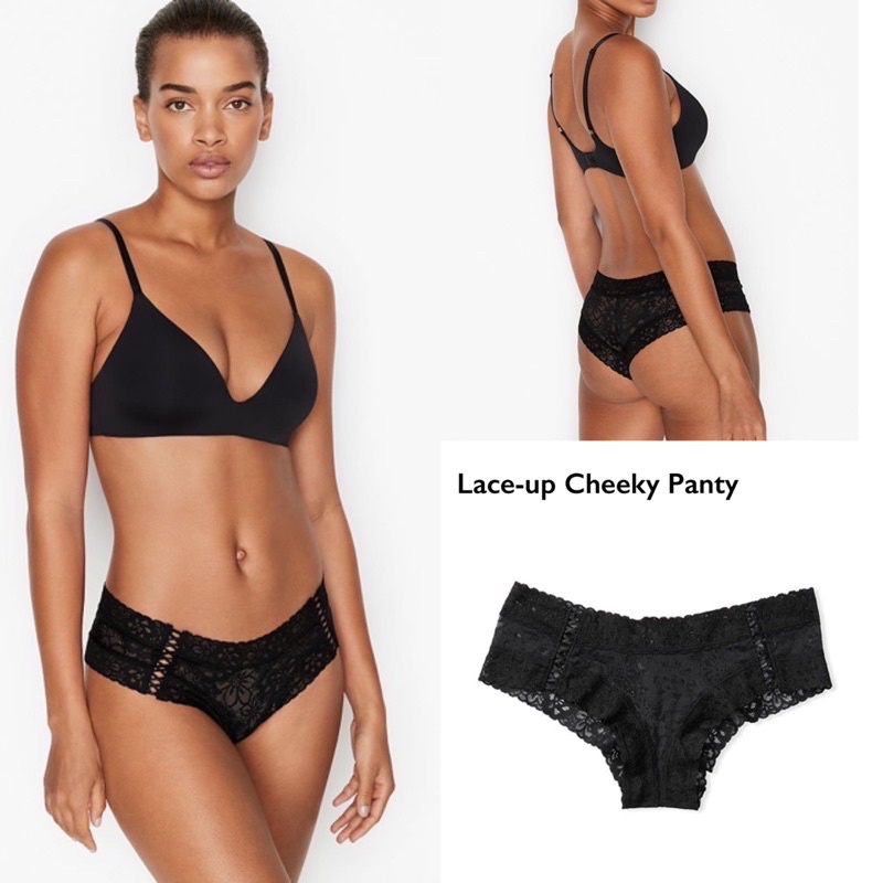 現貨🇺🇸 Victoria’s Secret 蕾絲半包臀 內褲 Cheeky 半包臀 半包