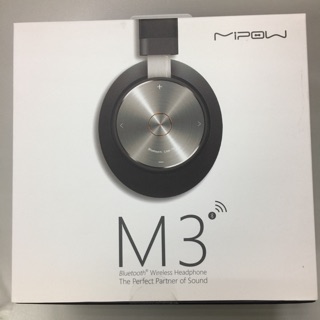全新Mipow M3 Headphones by Mipow USA 黑色藍牙耳罩式耳機