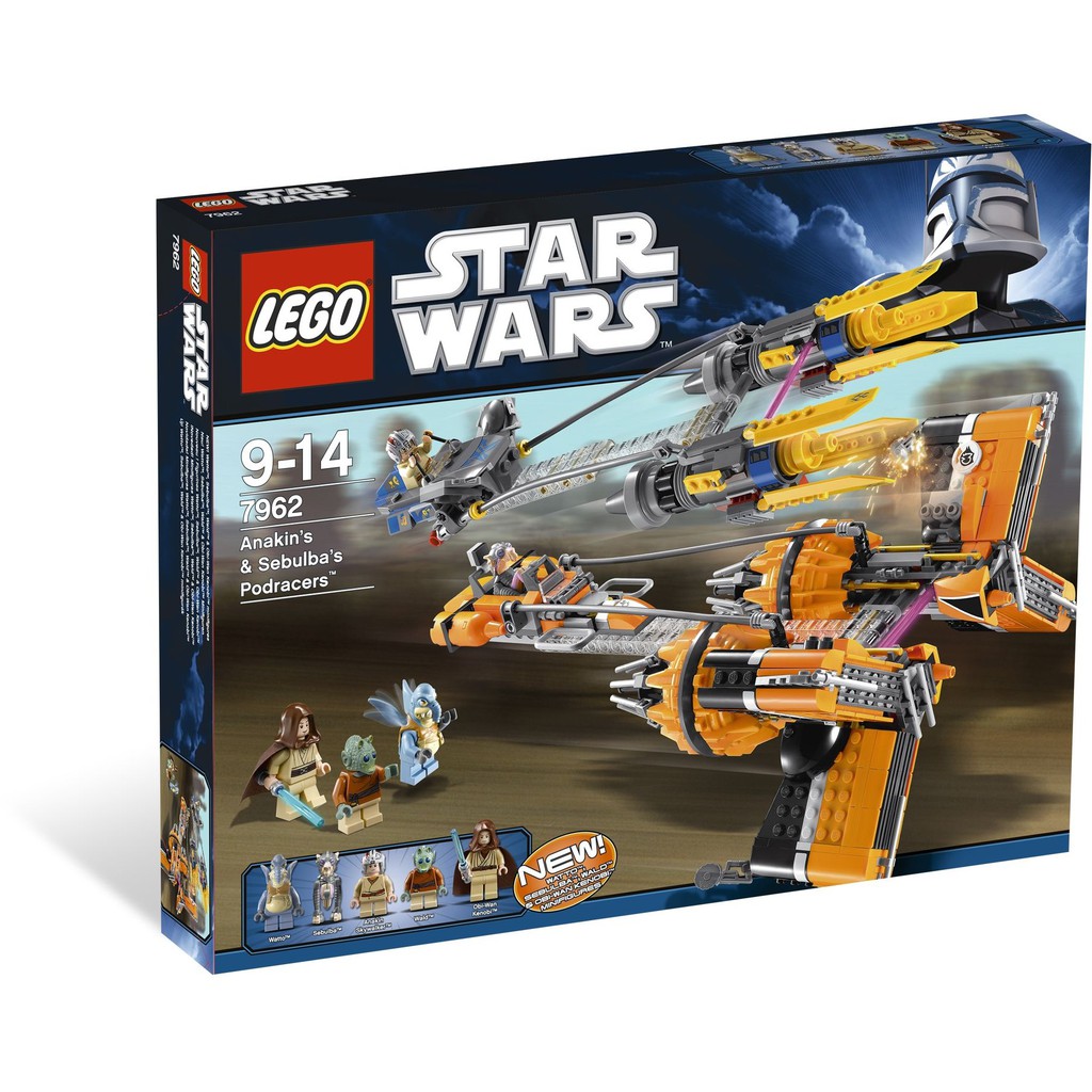 正版樂高 LEGO 7962 星際大戰 Anakin Skywalker and Sebulba's Podracers