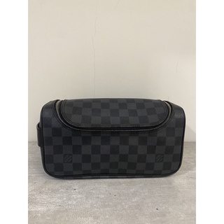正品 LV 包包 Louis Vuitton包包 男用黑色棋盤格手拿包