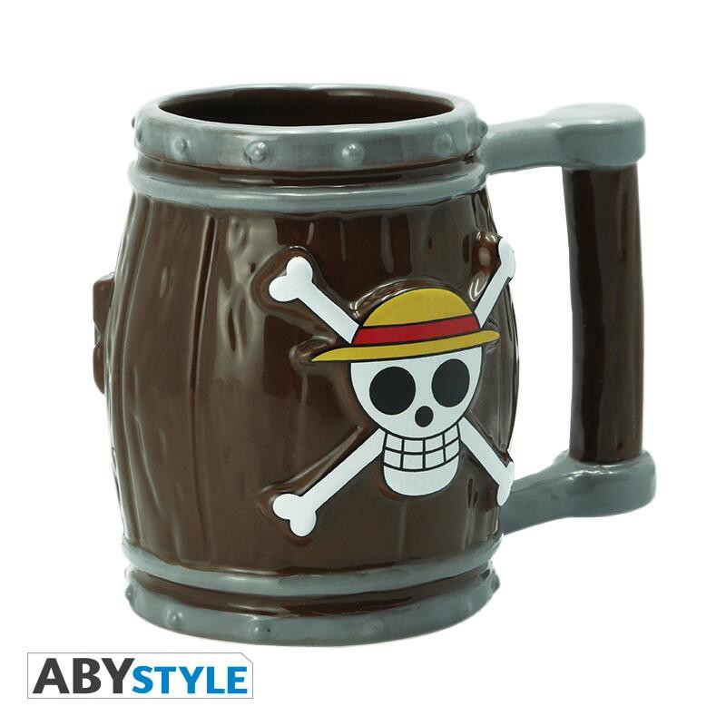 『胖虎館』現貨 ABYstyle 海賊王 航海王 木桶造型馬克杯