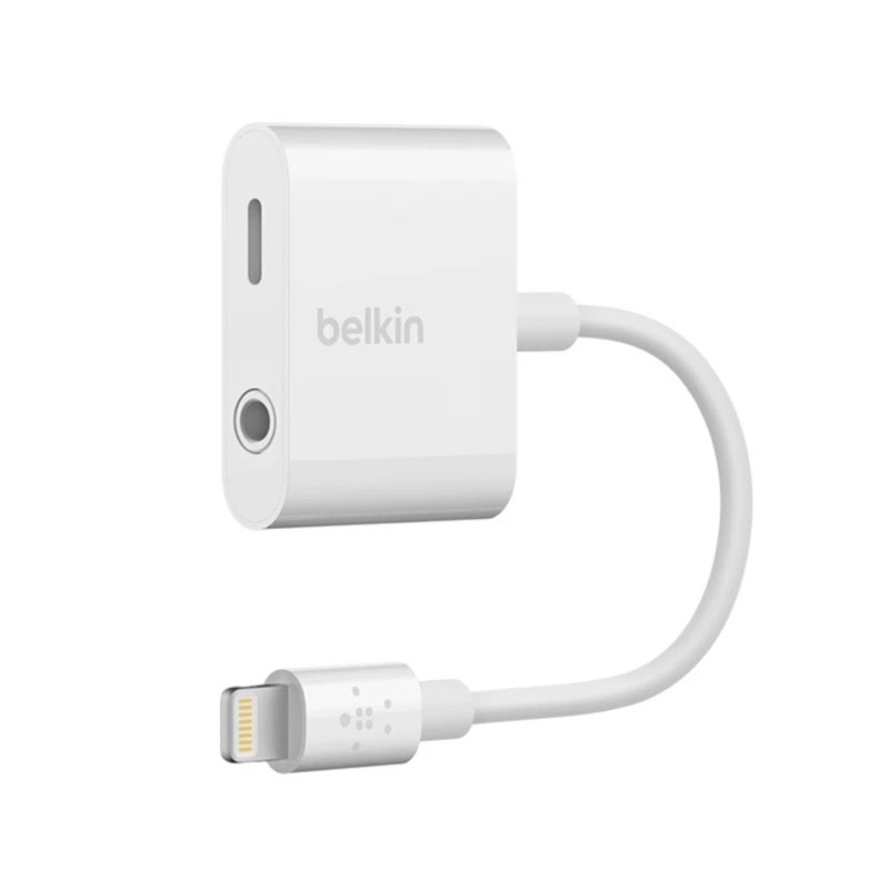 「正版」Belkin貝爾金正版原廠iphone認證轉接頭［lightning充電+3.5耳機孔］