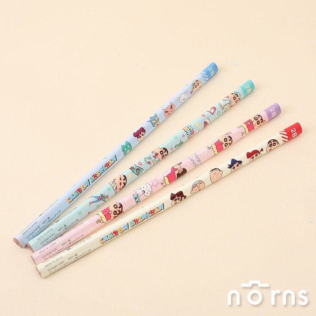 日貨蠟筆小新原木鉛筆三角軸系列 Norns 日本進口2b Hb 鉛筆文具 蝦皮購物