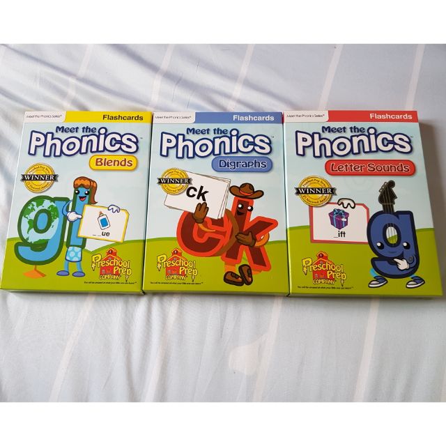 Preschool Prep  自然發音字卡3盒