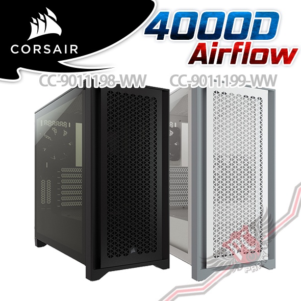 CORSAIR 海盜船 4000D AIRFLOW 鋼化玻璃 中塔ATX 電腦機殼 PC PARTY