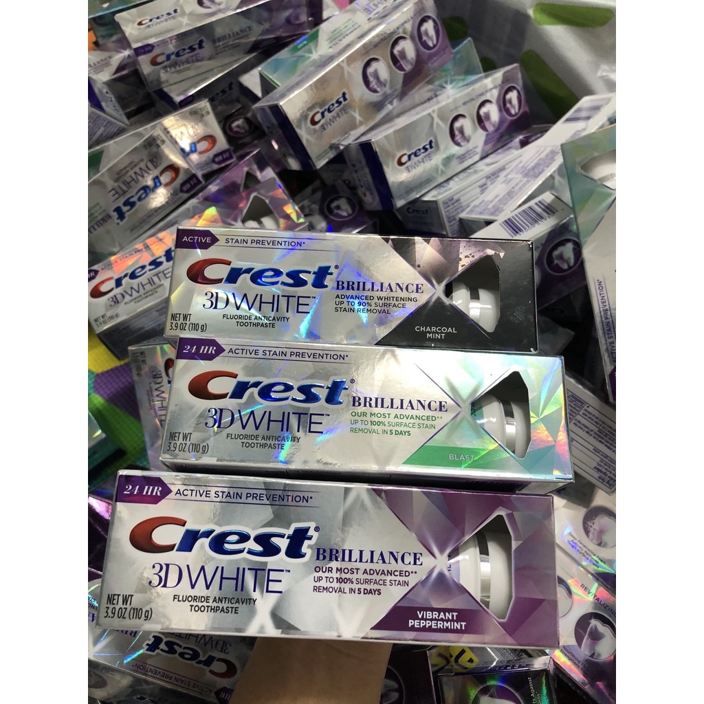Crest 三維 White Brilliance 牙膏在美國