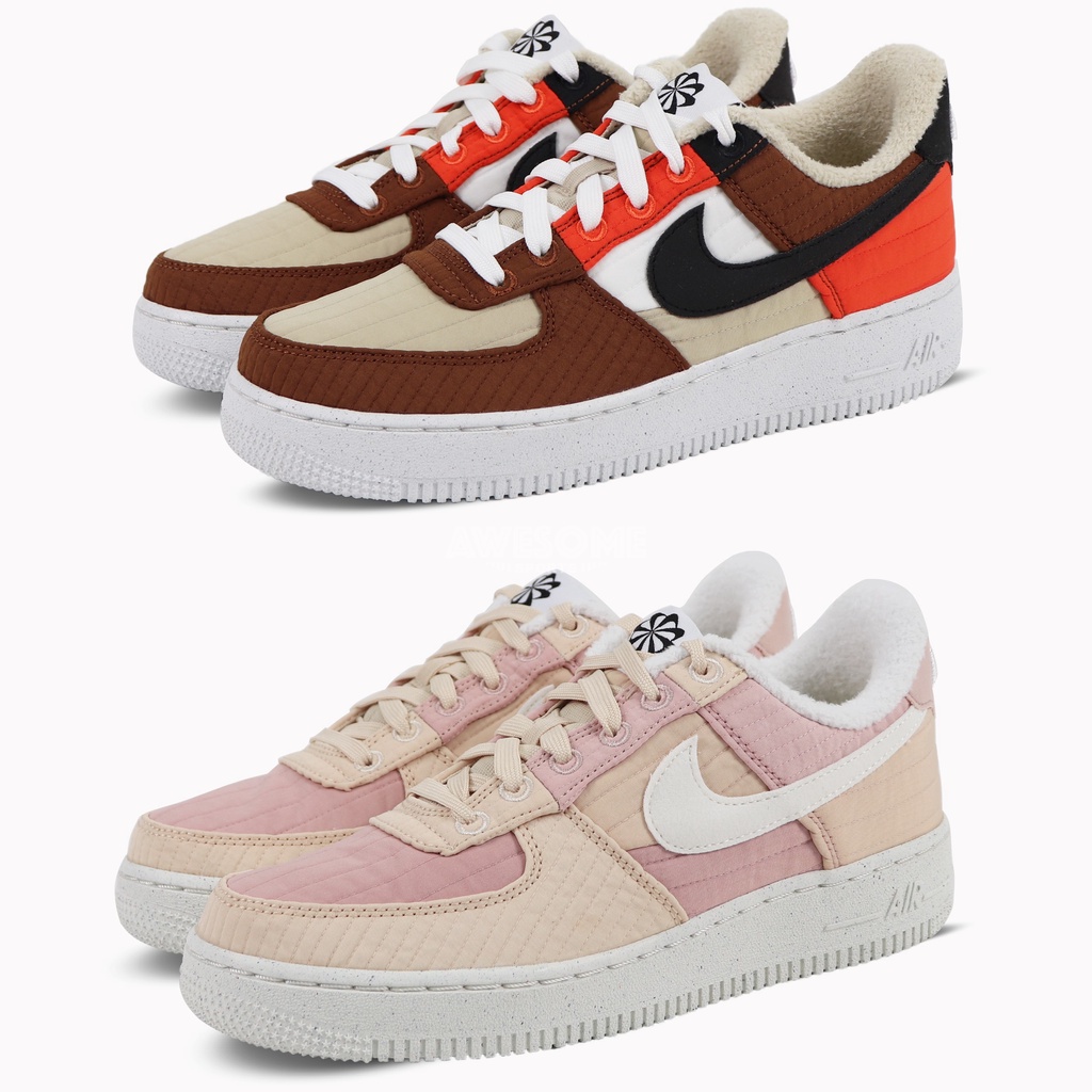 [歐鉉]W NIKE AIR FORCE 1 '07 LXX NN 毛絨絨 AF1 女鞋 DH0775-200-201