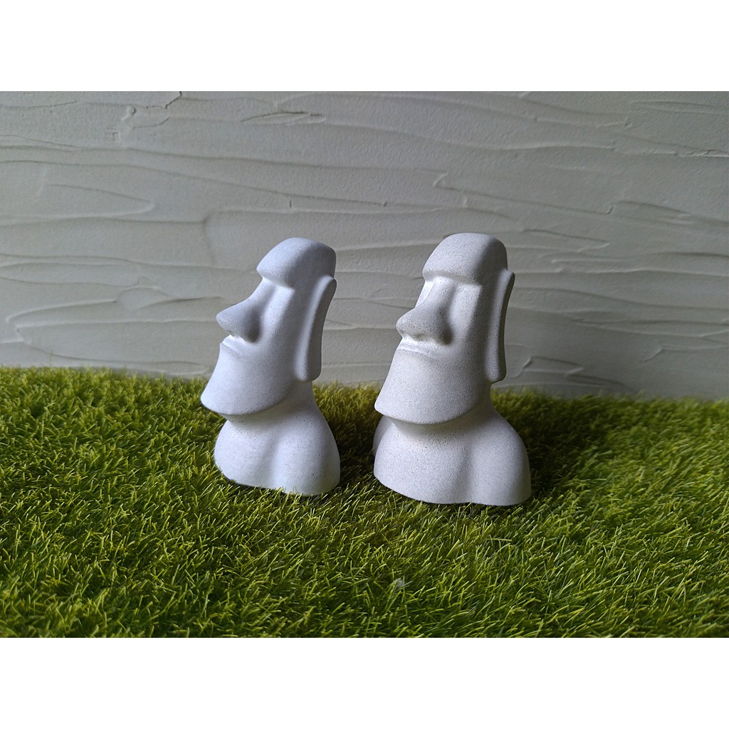 水泥製品 小摩艾巨石像 摩艾小公仔 蝦皮購物