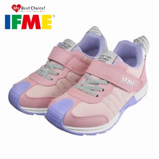 [現貨]IFME-勁步系列 粉星夢幻-粉紫 日本機能童鞋 原廠公司貨 運動鞋 布鞋 星星裝飾