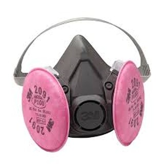 【歐樂克修繕家】 台灣3M公司貨 3M 6200 + 2091 防毒面具 防毒面罩 防毒口罩 (含過濾棉2個)