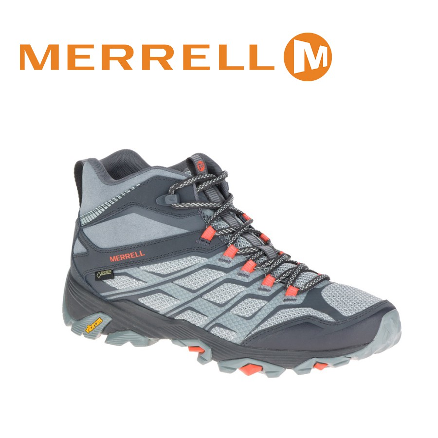 MERRELL 美國 男款MOAB FST MID GORE-TEX 防水戶外多功能鞋《淺灰/灰》ML3756/悠遊山水