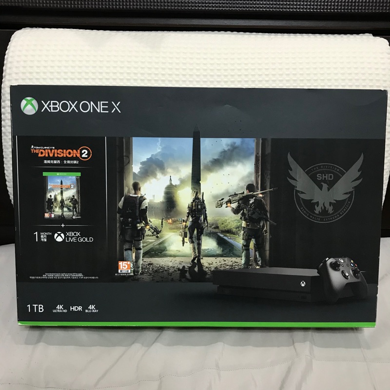 Xbox One X 1TB 全境封鎖 2 同捆組 The Division 2 同捆包