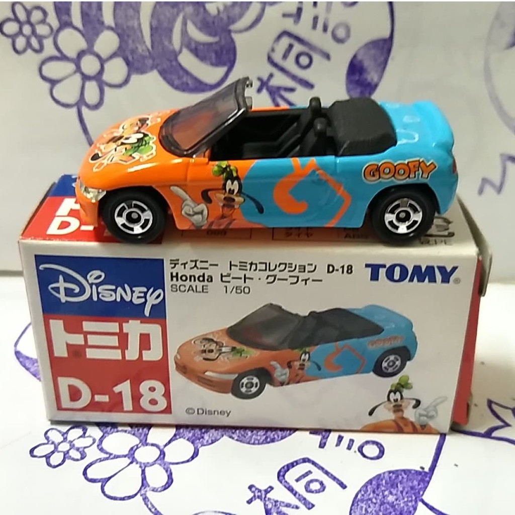 舊藍標Tomy tomica D-18 Honda Beat 高飛Coofy 敞篷車(盒況如圖)