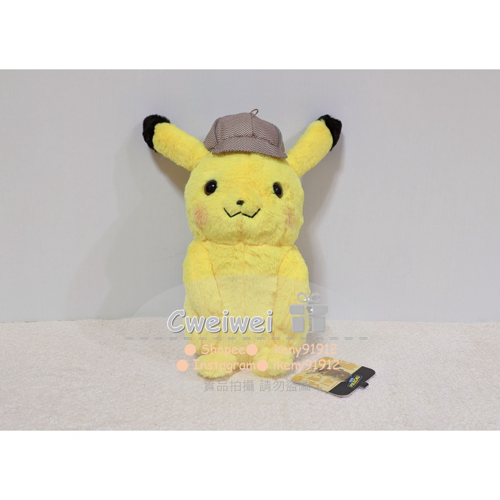 日本 正版 日版 神奇寶貝 精靈寶可夢 Pokemon 皮卡丘 電影版 視影 名偵探皮卡丘 帽子 特殊 角色 娃娃 玩偶
