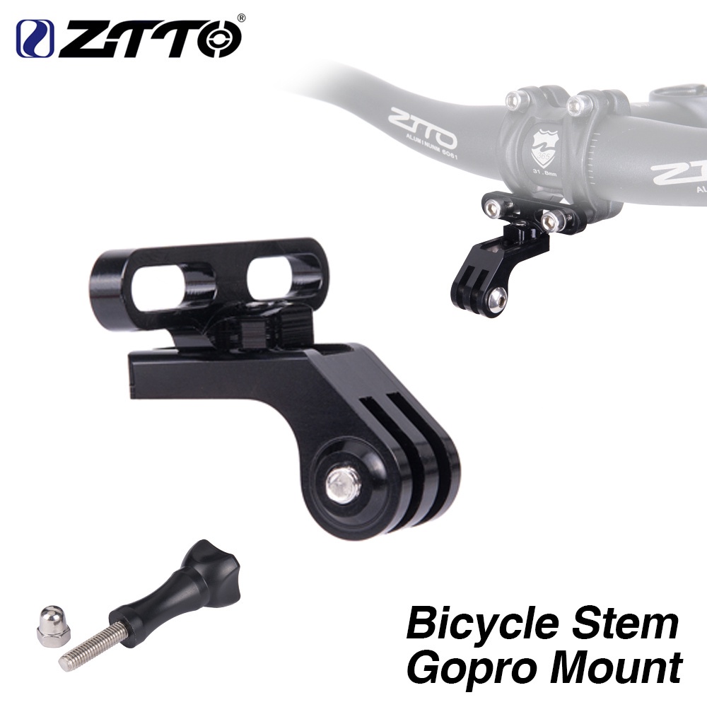 Ztto MTB 公路自行車把立 Gopro Mount 自行車前置攝像頭手電筒支架適用於運動相機車把架 1 件