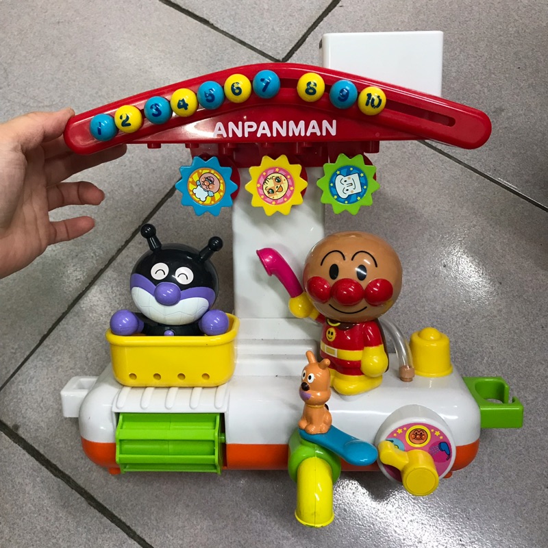 二手 anpanman 麵包超人 細菌人 兒童洗澡玩具