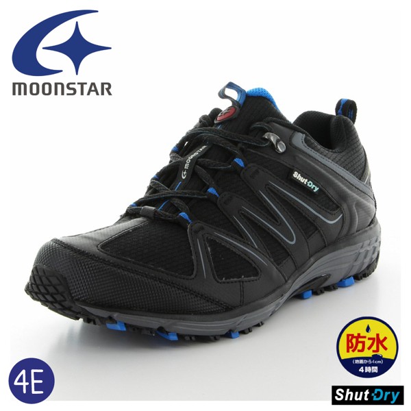 【MoonStar 月星 男 健走鞋《黑》】SPLT SDM01/防水戶外運動鞋/登山鞋/悠遊山水