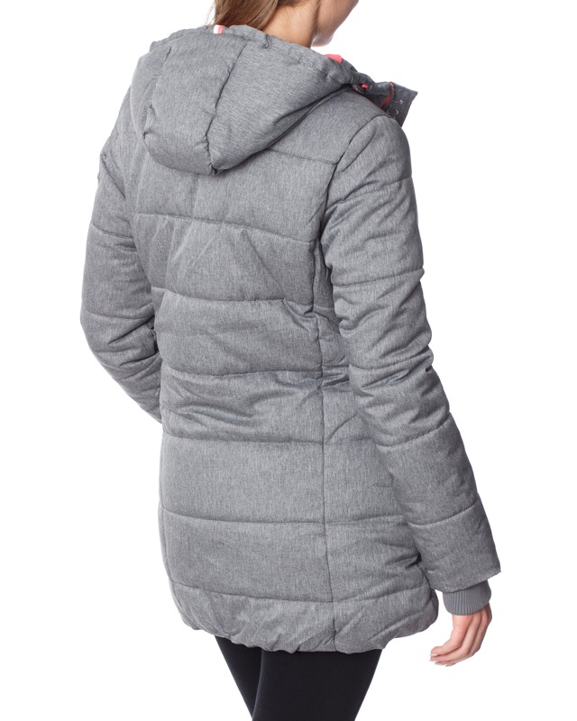 Superdry Tall Polar Sports 灰色鋪綿長版連帽大衣外套XL | 蝦皮購物