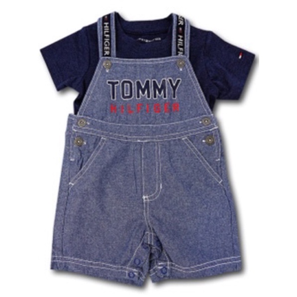 (全新現貨尺寸-18M版大) Tommy Hilfiger童裝 男女嬰美國代購超值特價-吊帶褲2件組