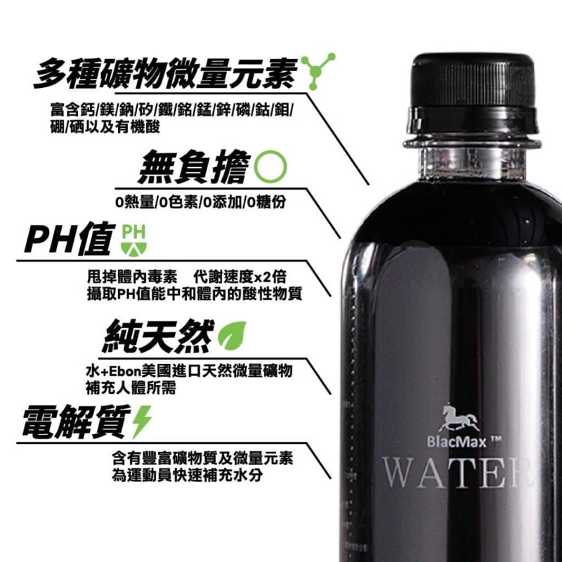 {BlacMax}黑色礦泉水～一瓶50元～優惠給顧客