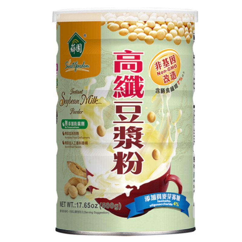 薌園 高纖豆漿粉 (500公克