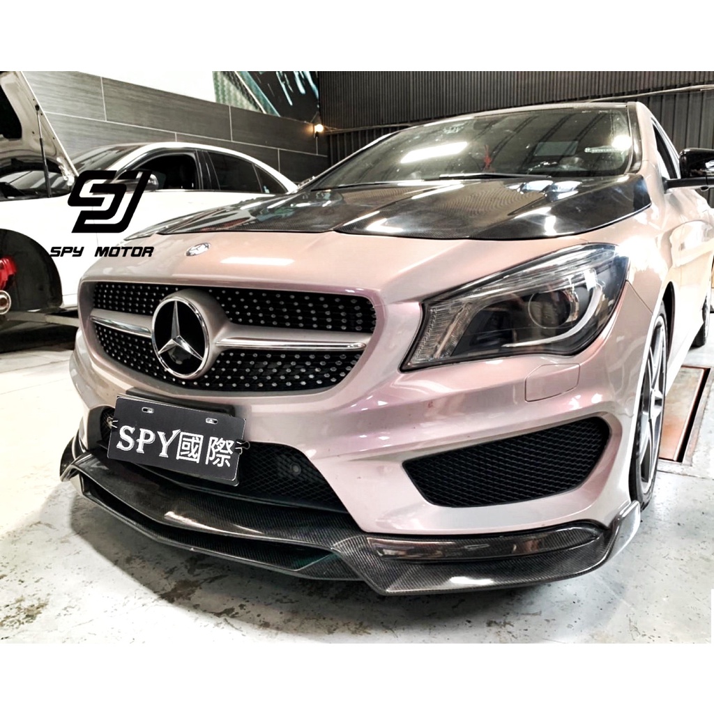 SPY國際 賓士 Benz W117 CLA AMG 45 R1款 雙層前下巴 碳纖維下巴