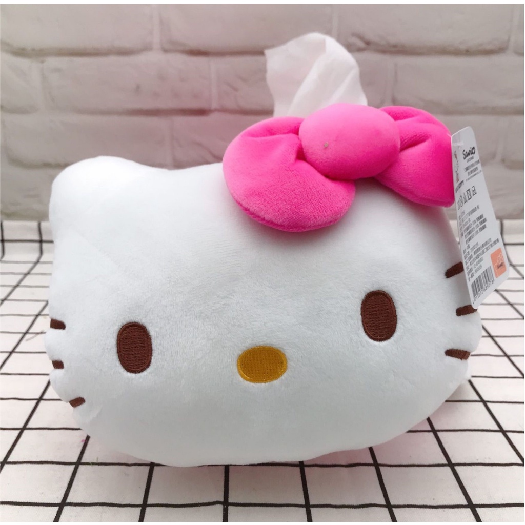 HELLO KITTY造型粉色趴姿面紙套 面紙盒 娃娃 玩偶 擺飾 擺件 生日禮物 （下單請詢問）