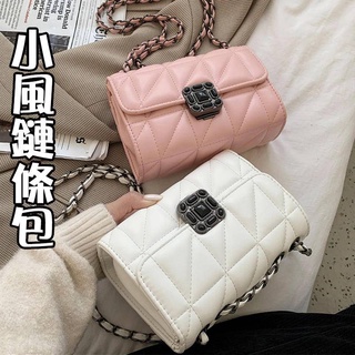 女包 女生包包 小香風 鏈條包 菱格包 手提肩包 斜挎女包 鏈條包 腋下包 肩揹包 斜揹包 歐美包包 隨身包紅007