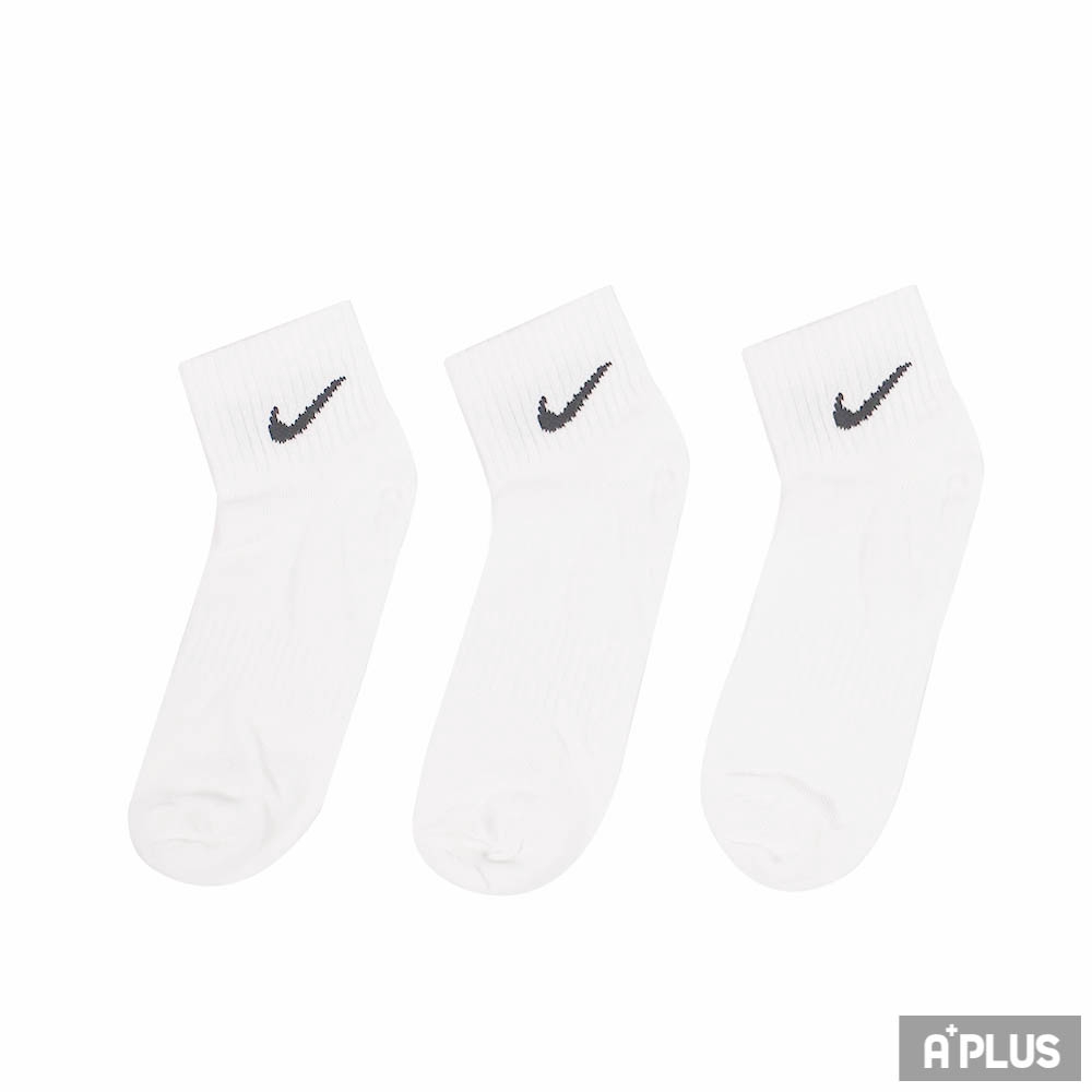 NIKE 短襪 棉運動襪 U NK EVERYDAY LTWT ANKLE 3PR 白 3雙入 - SX7677100