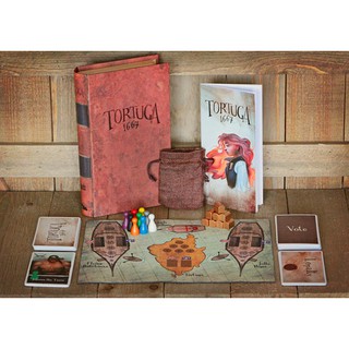 【浣熊子桌遊】(贈厚套) Tortuga 1667 託爾圖加(海盜島) KS集資版 英文版 附全綵雷射印刷中文卡表