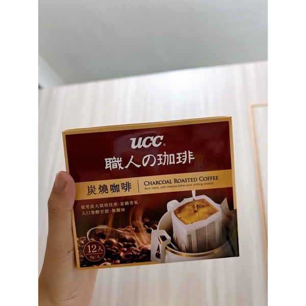 UCC 濾掛咖啡 炭燒咖啡 8g*12 有效期限：2022/06/27