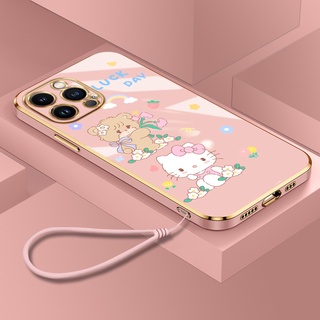 卡通 Hello Kitty 貓保護套 Iphone 11 Pro Max 12 Pro Max 13 Pro Max