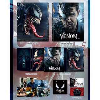[藍光先生UHD] 猛毒 Venom UHD+BD+Bonus 三碟 紙盒鐵盒A版 / 立體閃卡鐵盒B版