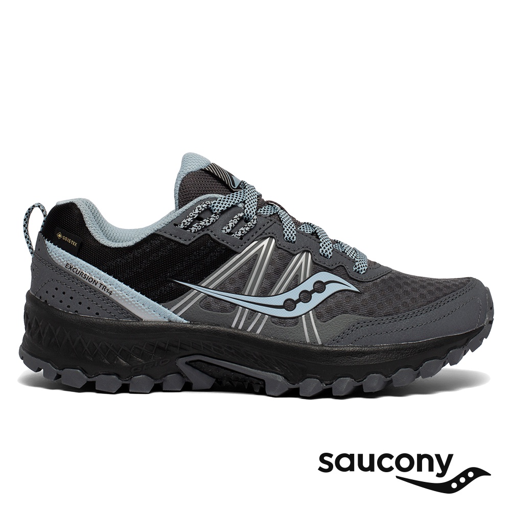 【SAUCONY】慢跑鞋/運動鞋/休閒鞋/女鞋 原廠貨 EXCURSION TR14 GTX-炭灰藍