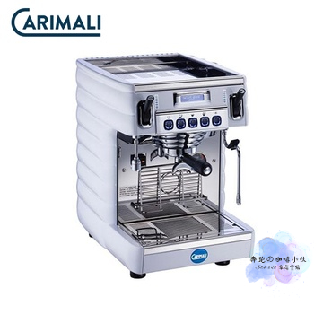 CARIMALI Bubble 單孔營業機 220V 白色 咖啡機 半自動 單頭 咖啡豆 商用家用 濃縮咖啡 公司貨