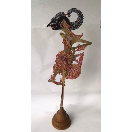 印尼皮影戲Wayang kulit 純手工牛皮雕刻戲偶.人物-Arjuna