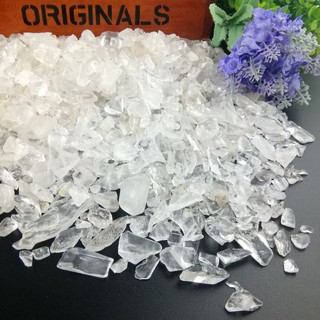 水晶消磁之王 天然白水晶碎石 超大 大 中 小 白水晶原礦