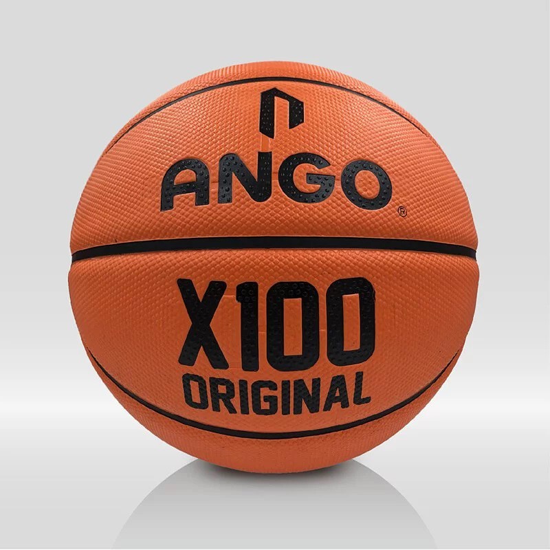 便宜運動器材 ANGO RB5AGX100-O X紋超級橡膠籃球 5號籃球  國小用球 教學 訓練 團隊 校隊