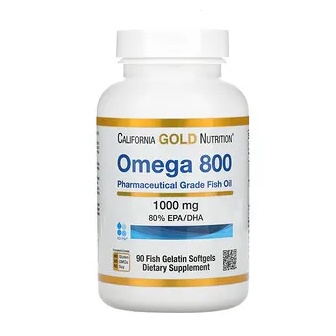 90粒(現貨)California Gold Nutrition, 歐米伽 800 魚油含80% EPA/DHA