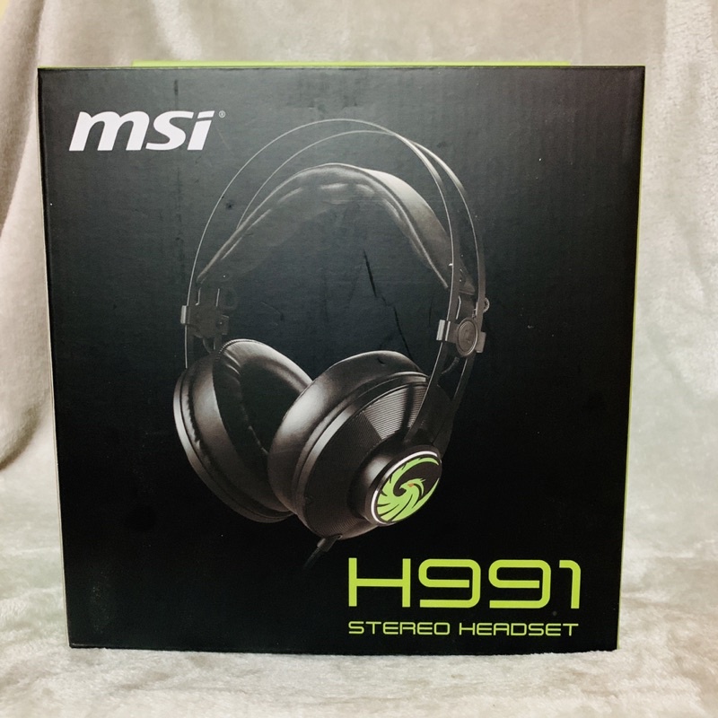 全新 現貨 Msi 微星 H991 Gaming 玩家級 線控電競耳麥 電競耳機 耳罩式耳機 贈品